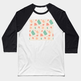 Hand Painted Colorful Terrazzo | Urban Finery Baseball T-Shirt